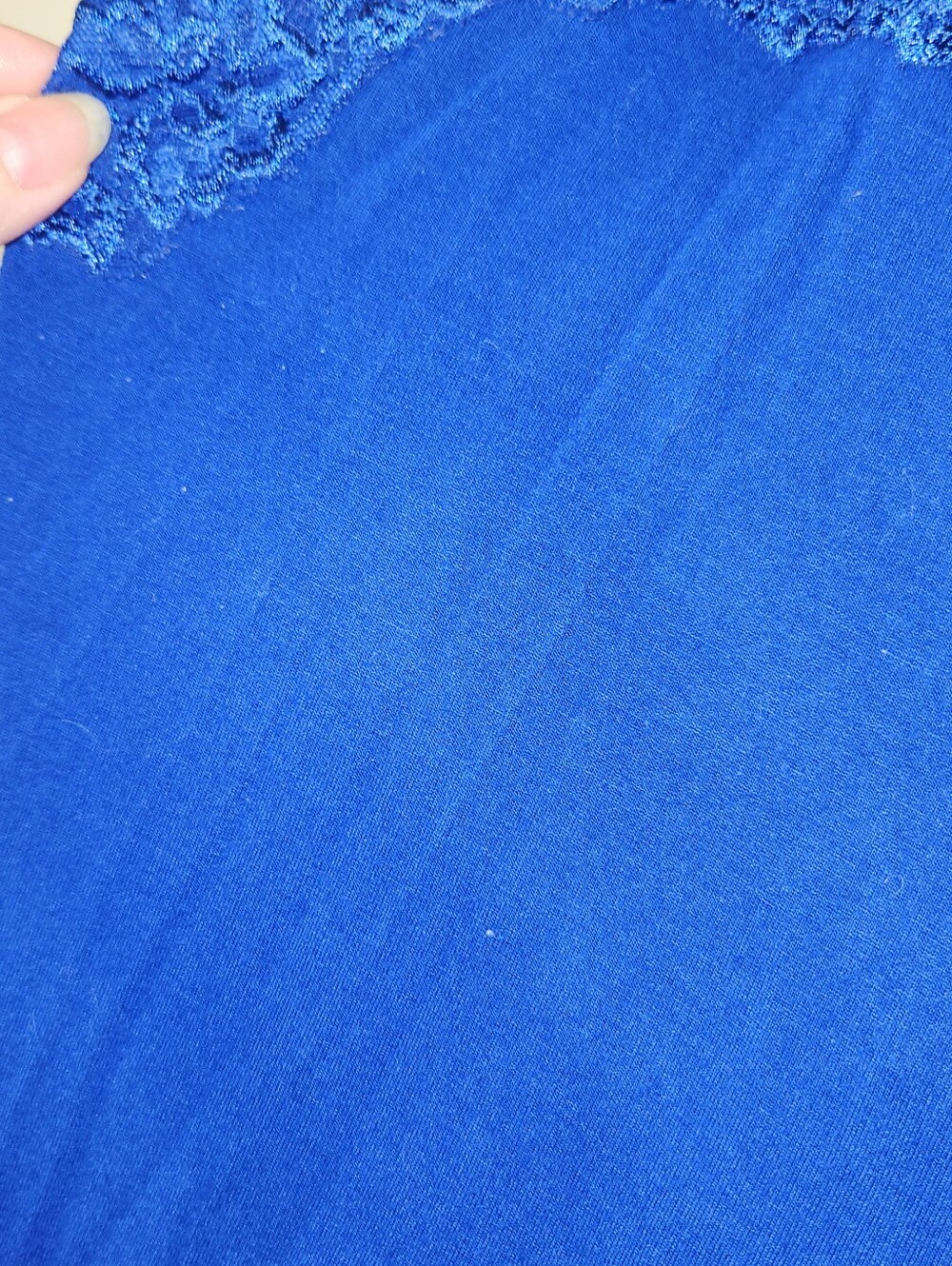 💙💙Lace-Trim Cami Tank Top💙💙 - Royal Blue. Lane Bryant 14/16. - Picture 12 of 13